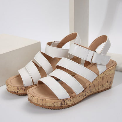 Damen Korksandalen mit verstellbaren Riemen Stalluxe