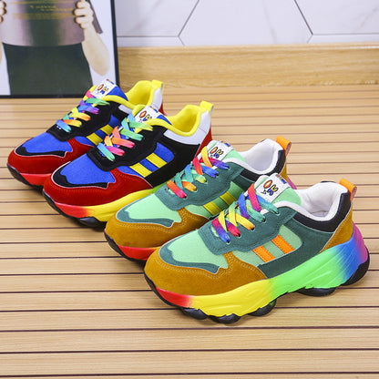 Damen Sportliche Sneakers mit farbenfrohen Akzenten und rutschfester Sohle Stalluxe