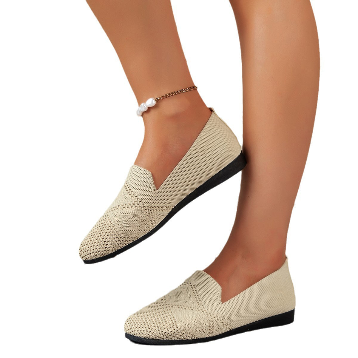 Damen Atmungsaktive Slip-On Ballerinas mit flexibler Sohle Stalluxe