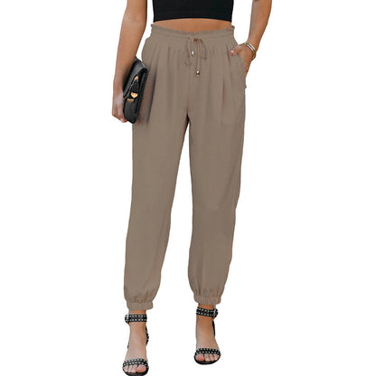 Damen Sportliche Chinohose mit elastischem Bund und seitlichen Taschen Stalluxe