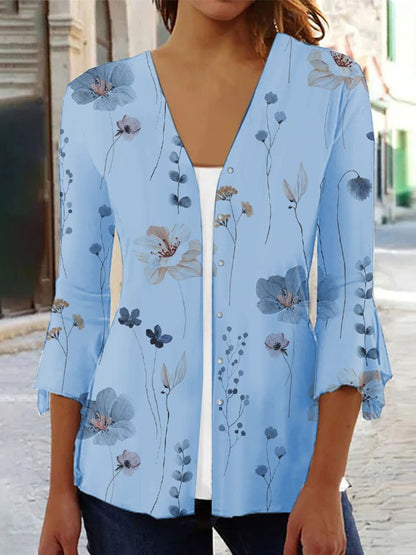 Damen Bluse mit floralen Mustern Stalluxe