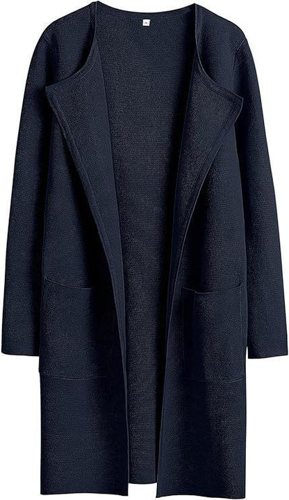 Damen Strickmantel mit lässigem Schnitt und praktischen Taschen Stalluxe