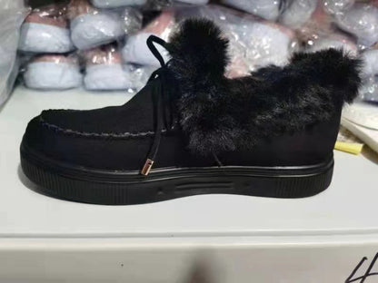 Damen Flauschige Mokassins mit eleganter Fellverzierung Stalluxe
