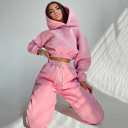 Damen lässiges Hoodie- und Jogginghose-Set mit stylischem Oversized-Schnitt Stalluxe