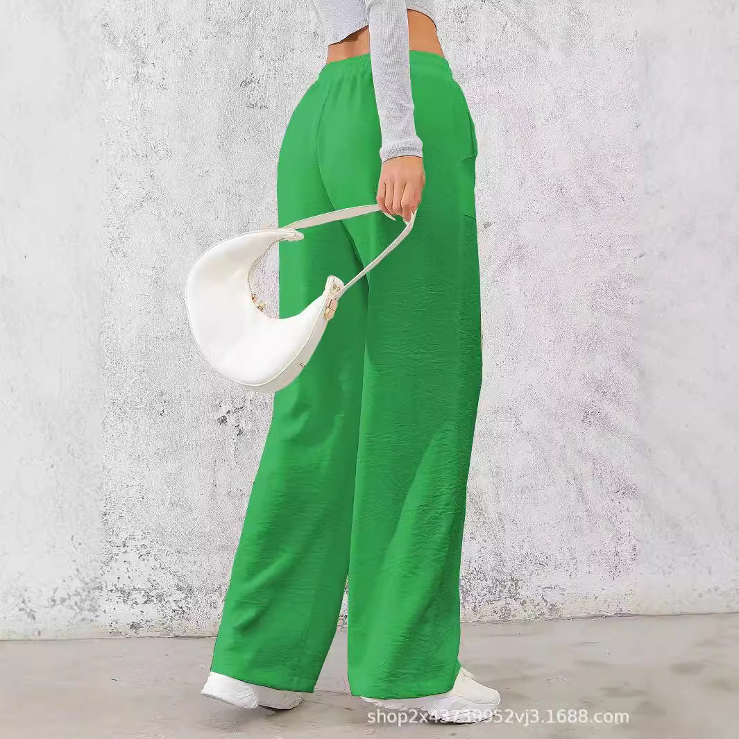 Damen weite Freizeit-Hosen mit elastischem Bund und praktischen Taschen Stalluxe