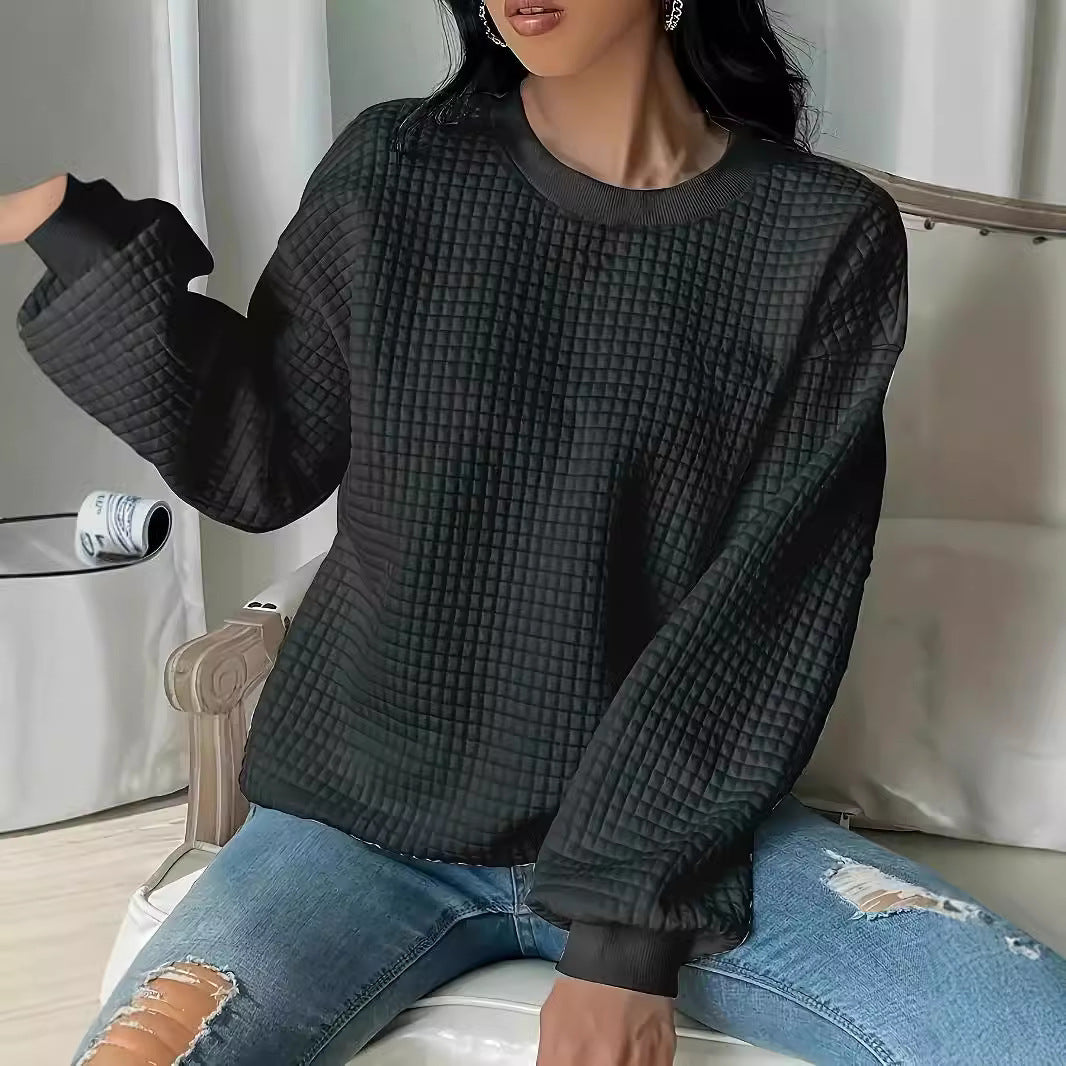 Damen Casual Oversized Pullover mit strukturiertem Design Stalluxe
