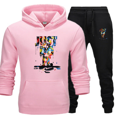 Damen Kapuzenpullover und Jogginghose Set Stalluxe