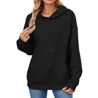 Damen Hoodie mit besonderen Strukturdetails Stalluxe