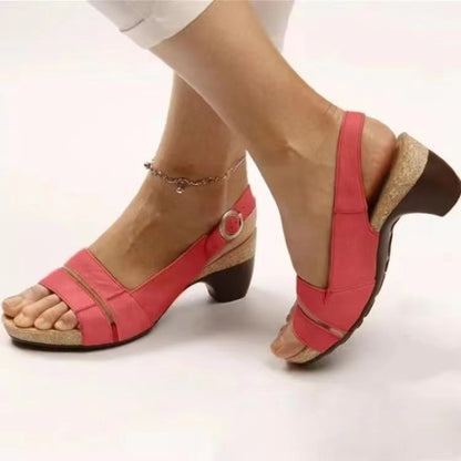 Damen Komfortable Slingback Sandalen mit ergonomischem Fußbett und stilvollem Akzent Stalluxe