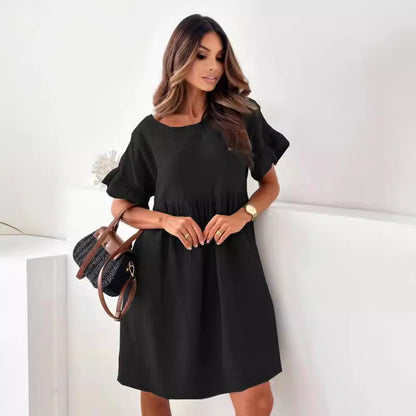Damen Freizeitkleid im lockeren Schnitt aus leichtem Material Stalluxe