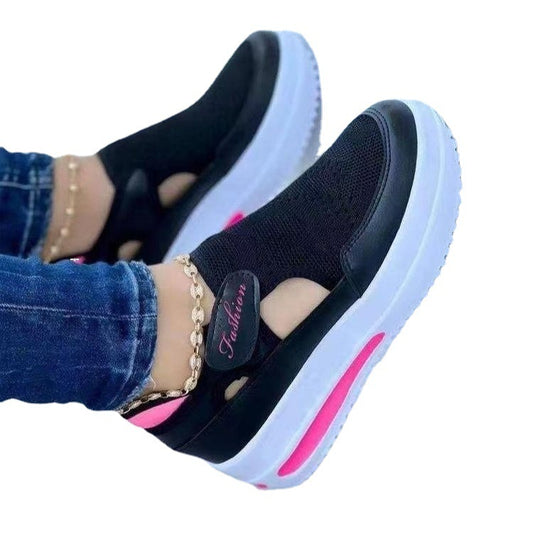Damen Slip-On Sneakers mit atmungsaktivem Mesh-Obermaterial und komfortabler Sohle Stalluxe