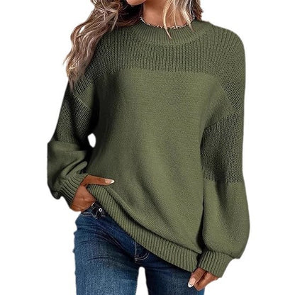 Damen Modischer Strickpullover mit überschnittenen Schultern und lässigem Schnitt Stalluxe