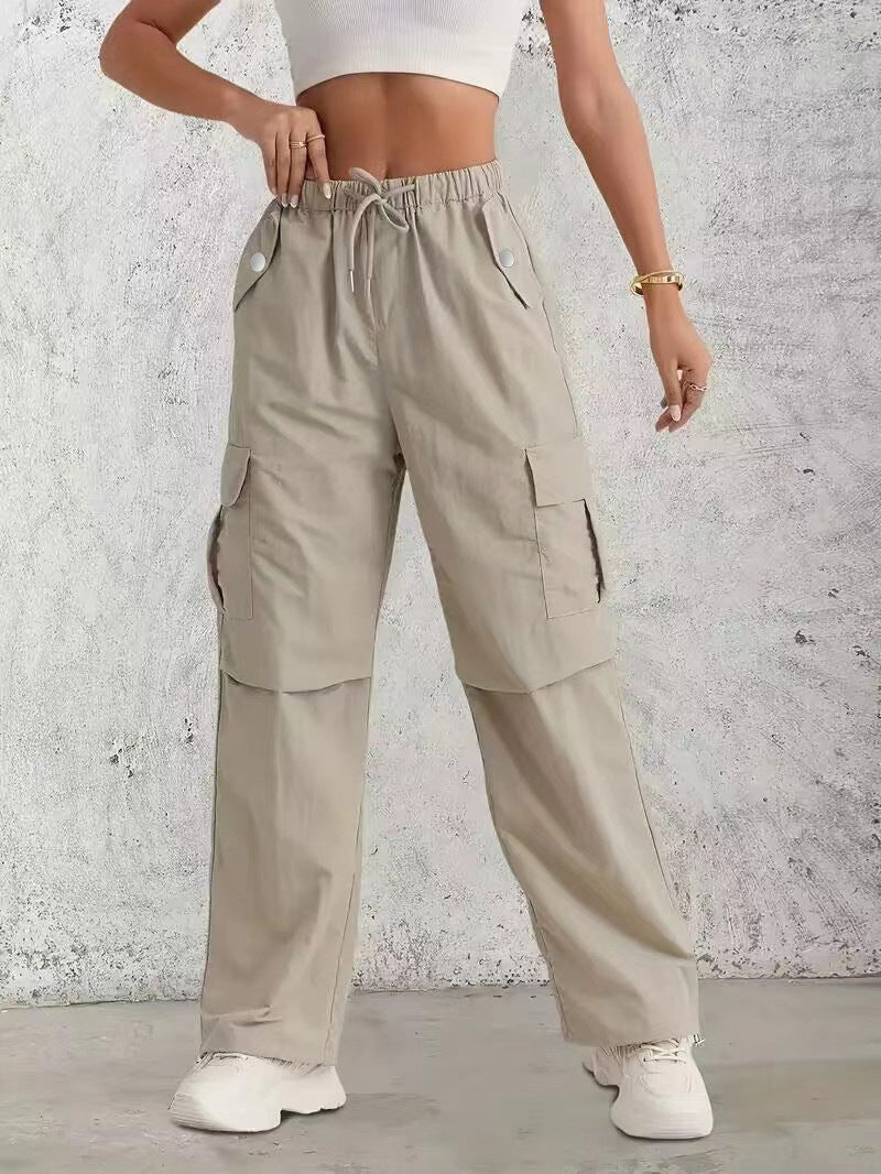 Damen Cargo-Hose mit praktischem Gummizug und modischen Seitentaschen Stalluxe