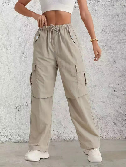 Damen Cargo-Hose mit praktischem Gummizug und modischen Seitentaschen Stalluxe