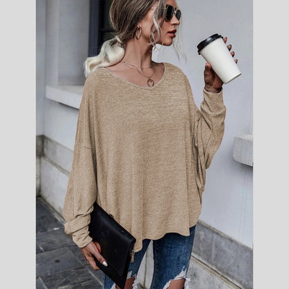 Women's Relaxed Fit Drop-Shoulder Top Stalluxe