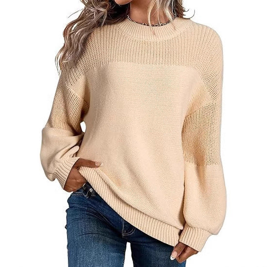 Damen Modischer Strickpullover mit überschnittenen Schultern und lässigem Schnitt Stalluxe
