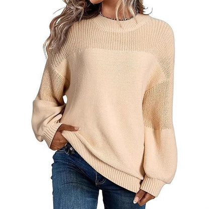 Damen Modischer Strickpullover mit überschnittenen Schultern und lässigem Schnitt Stalluxe