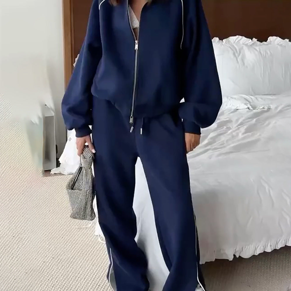 Damen Sportliche Sweatjacke und Jogginghose-Set Stalluxe