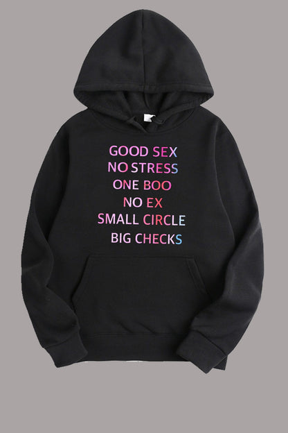 Damen Kapuzenpullover mit kreativem Spruch Stalluxe