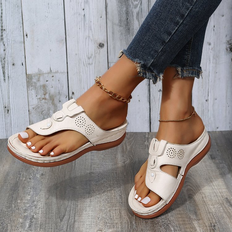 Damen Fußbett-Sandalen mit anatomischen Verstellriemen Stalluxe