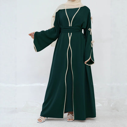 Damen Maxikleid mit eleganten Schleifendetails und fließendem Schnitt Stalluxe