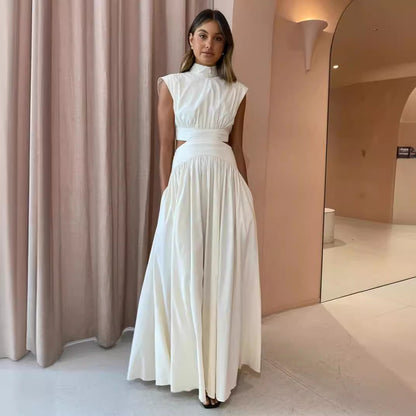 Damen Maxi-Kleid mit elegantem Neckholder undtailliertem Schnitt Stalluxe
