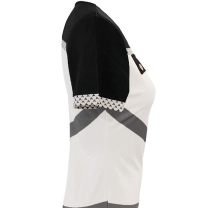 Damen Modisches Oberteil mit Reißverschluss und kontrastierenden Details Stalluxe