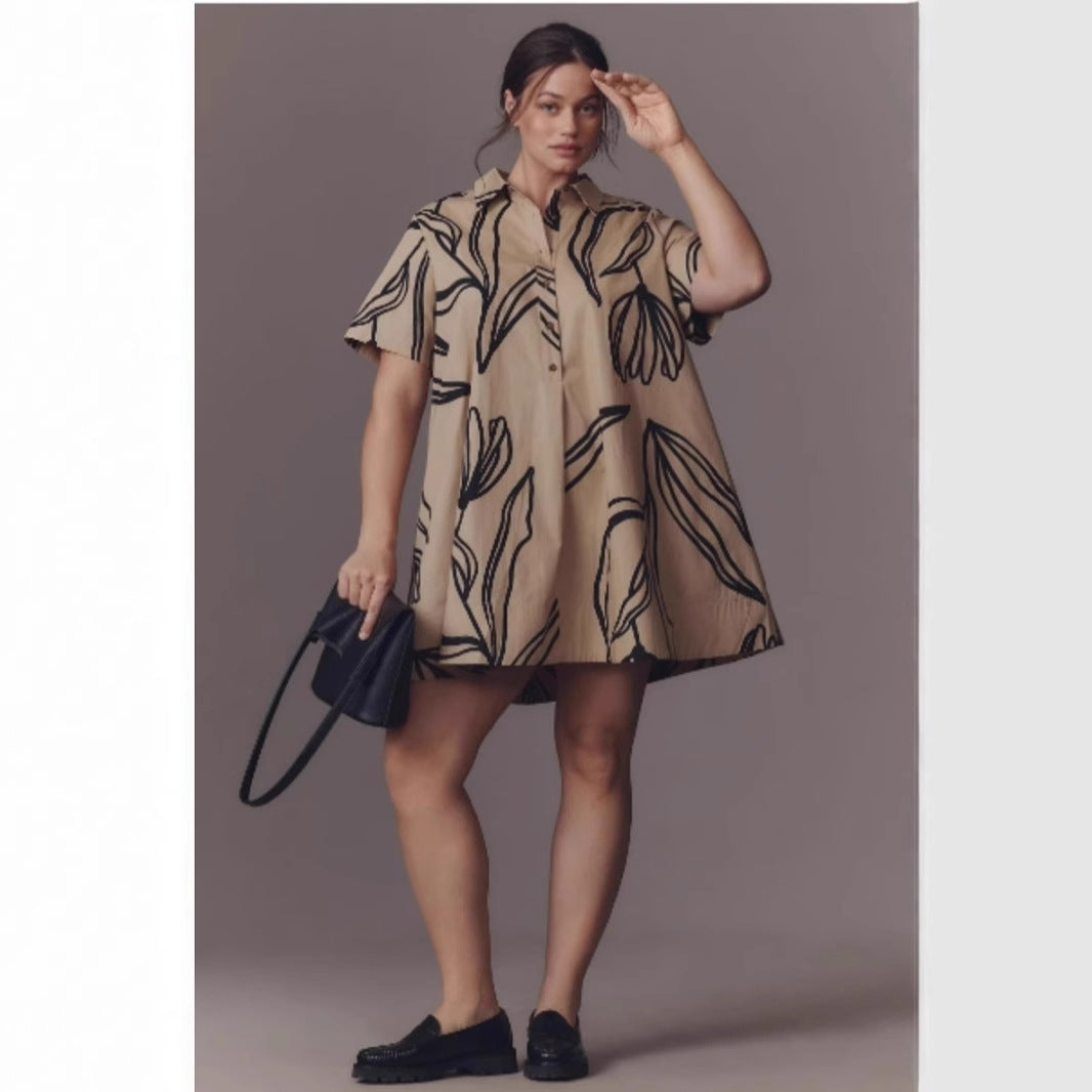 Damen Blusenkleid im entspannenden A-Linien-Schnitt Stalluxe