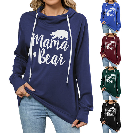 Damen lässiger Kapuzenpullover mit beschriftetem Design Stalluxe