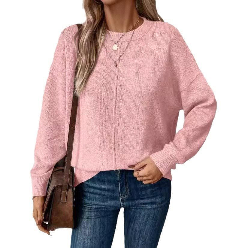 Damen Bequemer und stilvoller Oversized Pullover mit langen Ärmeln Stalluxe