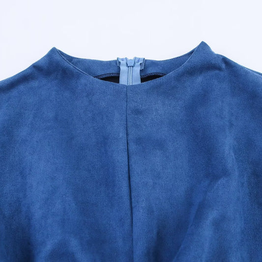 Damen Maxi-Kleid mit elegantem Schlitz und dekorativem Gürtel Stalluxe