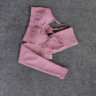 Damen Sportliches Crop Top- und Leggings-Set mit atmungsaktivem Material Stalluxe