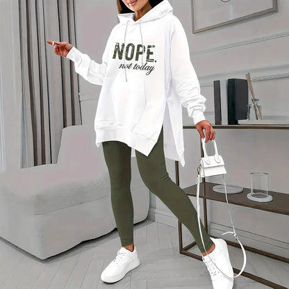 Damen Sportliches Hoodie und Jogginghose Set Stalluxe