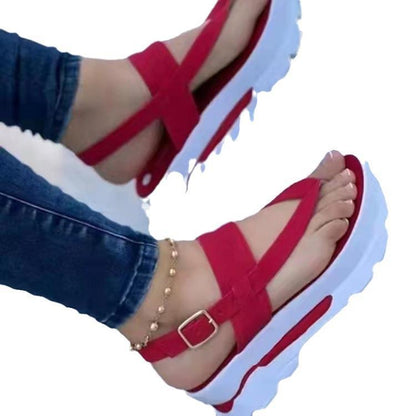 Damen modische Riemensandalen mit anatomischem Fußbett und robustem Design Stalluxe