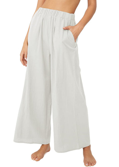 Damen Weite Beinform Entspannte Hose Stalluxe