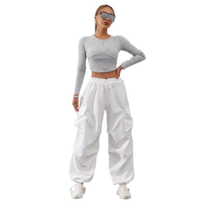 Damen Cargo-Hose im urbanen Utility-Stil mit seitlichen Taschen Stalluxe