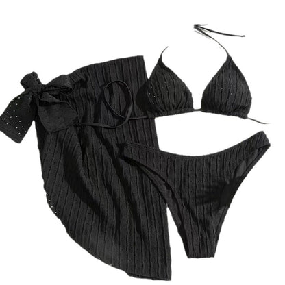 Damen Bikini-Set mit dekorativem Rock und raffinierten Trägern Stalluxe