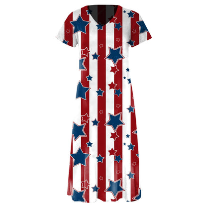 Women's Graphic Maxi Dress Stalluxe