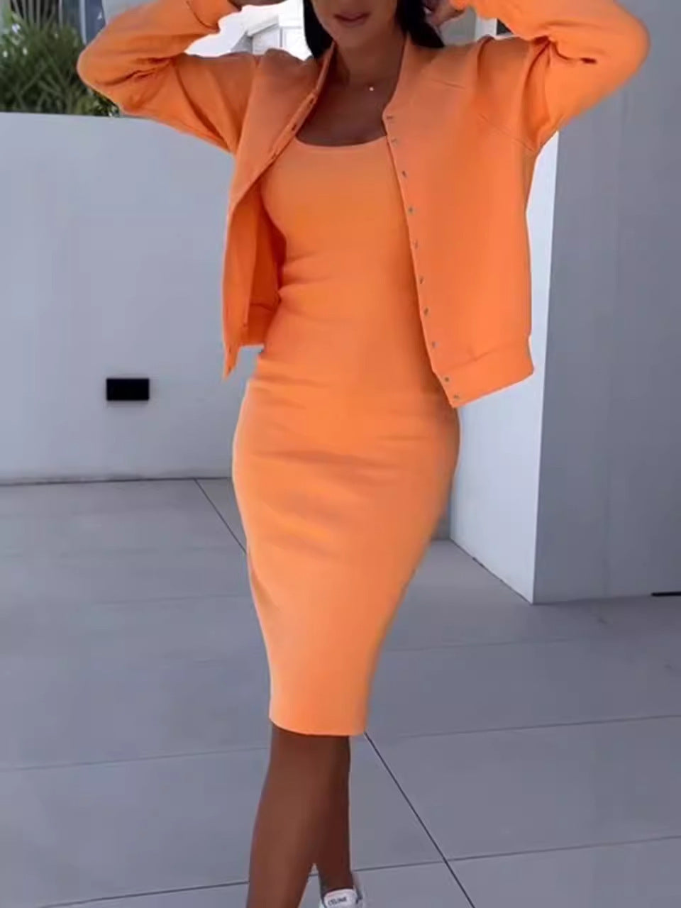 Women's Casual Layered Dress Set Stalluxe