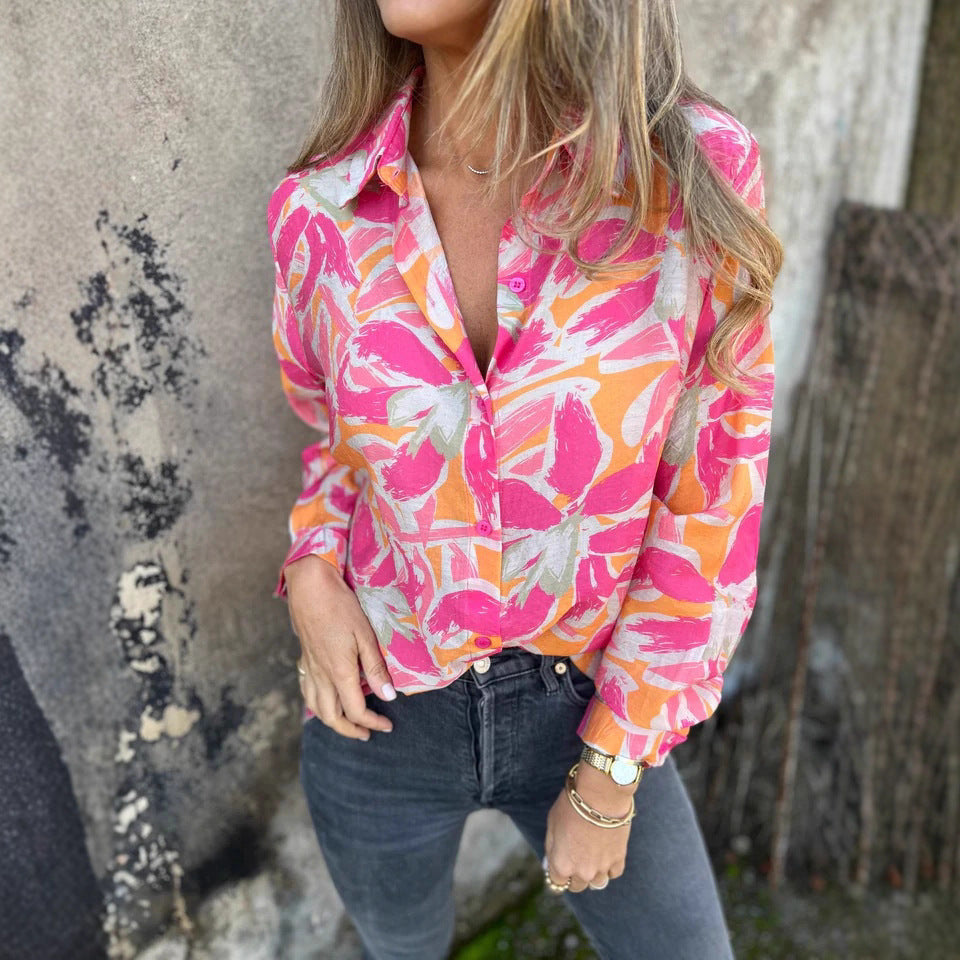 Damen Bluse mit floralen Mustern Stalluxe