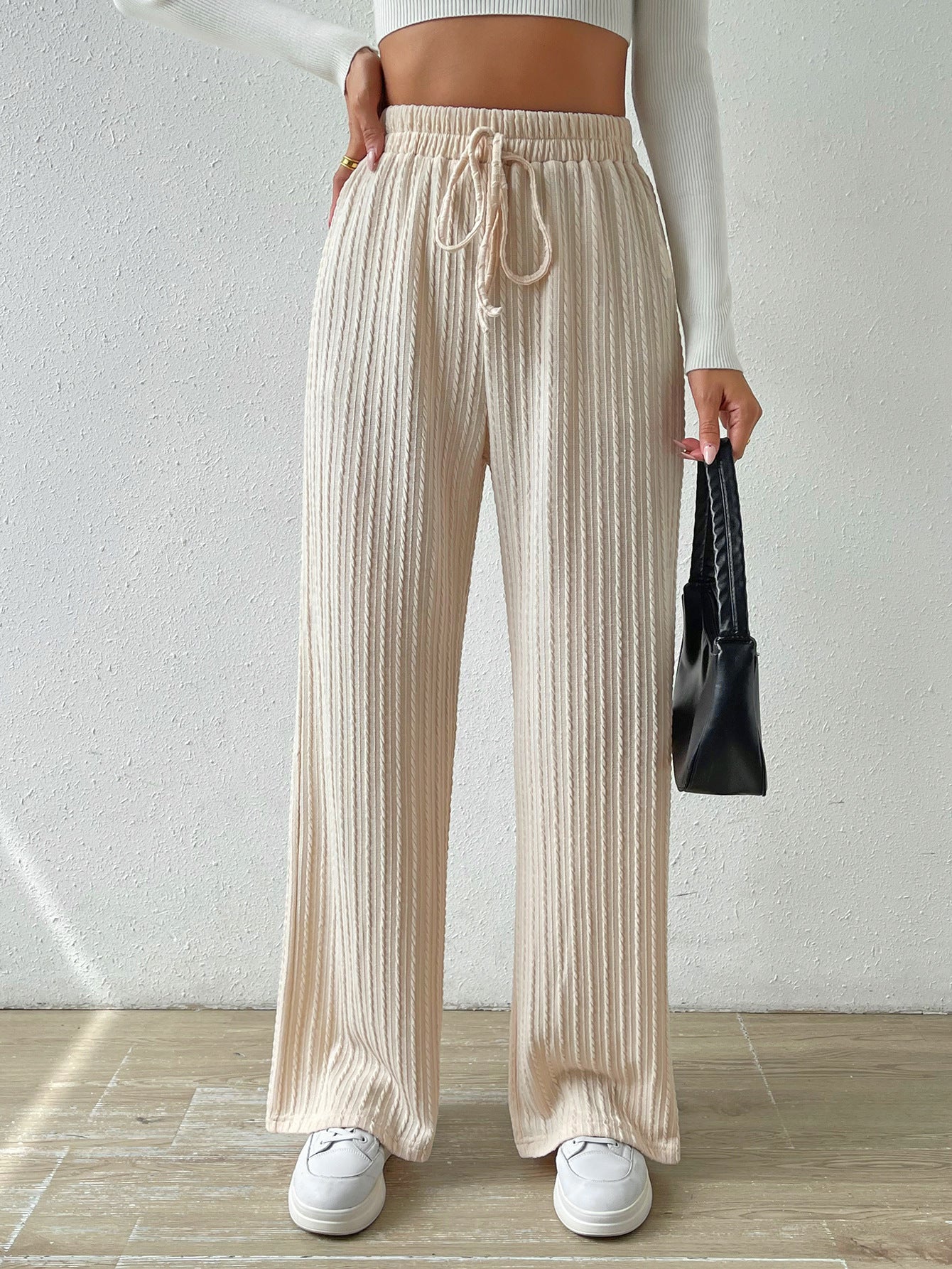 Damen Bequeme Stoffhose mit strukturierter Oberfläche Stalluxe