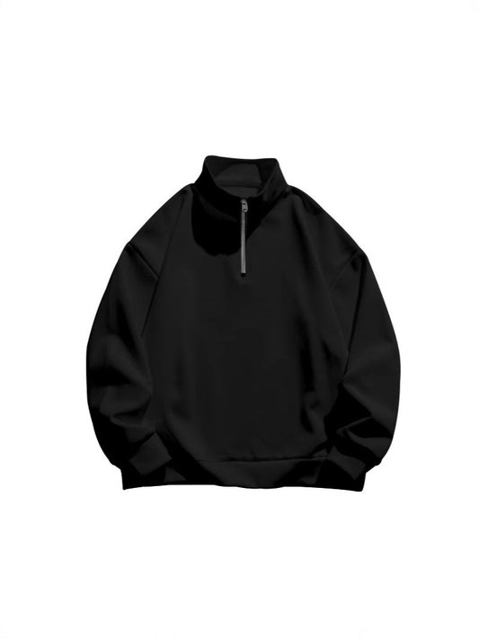 Damen Sweatshirt mit Stehkragen und Reißverschluss Stalluxe