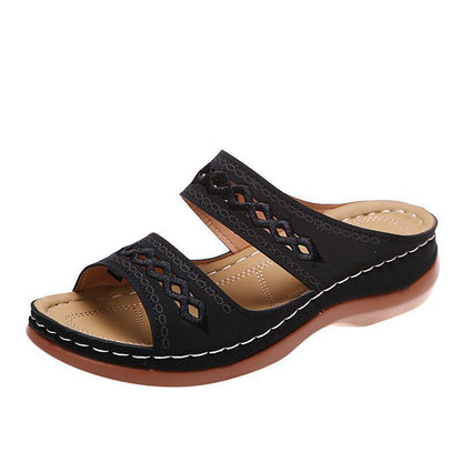 Damen Komfortable Clogs mit eleganter Stickerei Stalluxe
