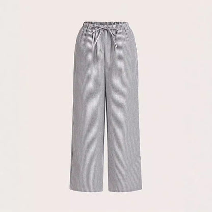 Damen lässige Sommerhose mit seitlichen Taschen und elastischem Bund Stalluxe