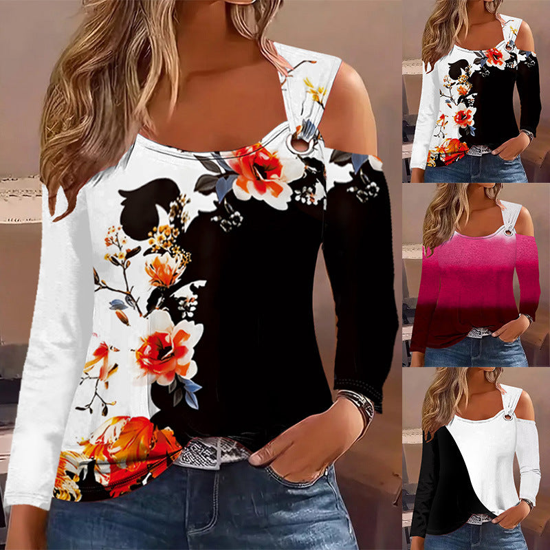 Damen Langarm-Oberteil mit Cut-Out-Details und asymmetrischem Design Stalluxe