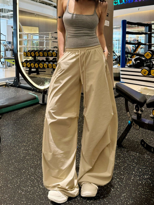 Damen weite Freizeithose mit elastischem Bund und praktischen Seitentaschen Stalluxe
