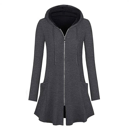 Damen Kapuzenjacke mit Reißverschluss und Seitentaschen Stalluxe