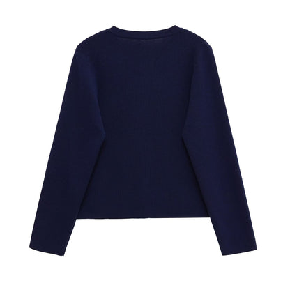 Damen lässige Strickjacke mit feinen Knopfdetails Stalluxe