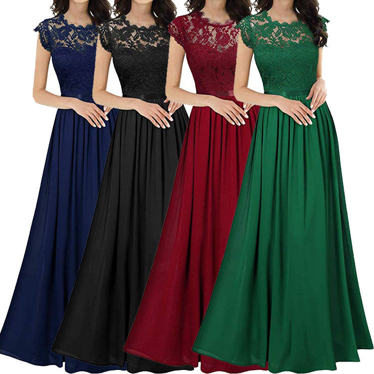 Damen Spitzen-Oberteil A-Linie Abendkleid Stalluxe