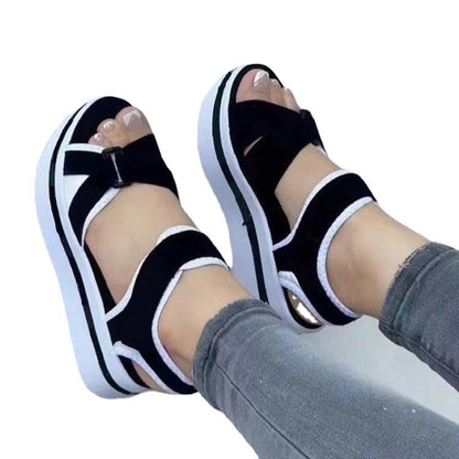 Damen Sportliche Sandalen mit ergonomischem Fußbett und verstellbarem Riemendesign Stalluxe